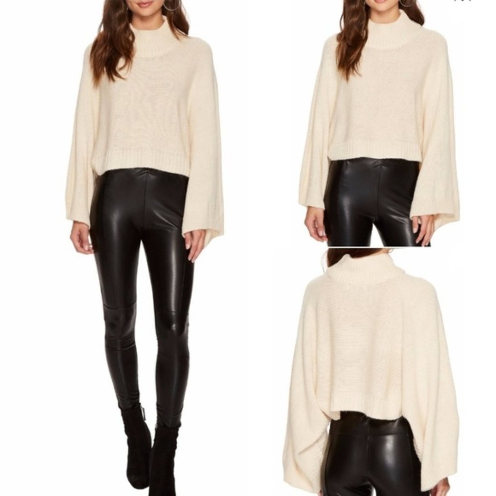 Bishop + Young Olivia Cropped Sweater Cream